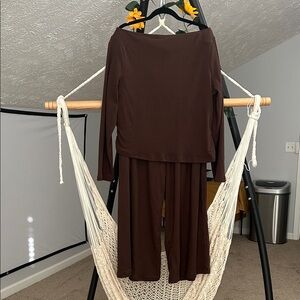 SHEIN Chocolate Brown Jumpsuit